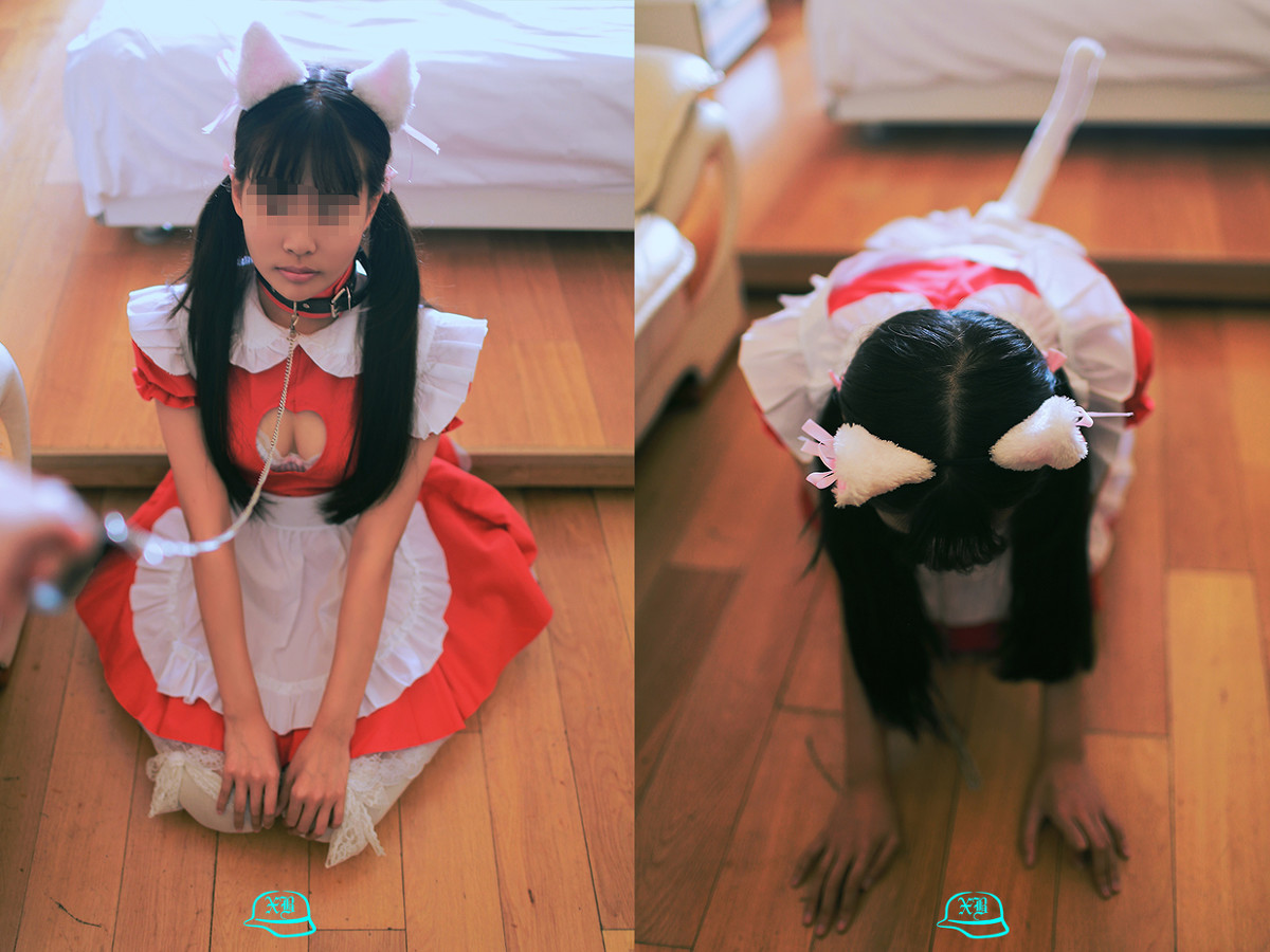 红白蕾丝女仆捆绑|绅士图书馆