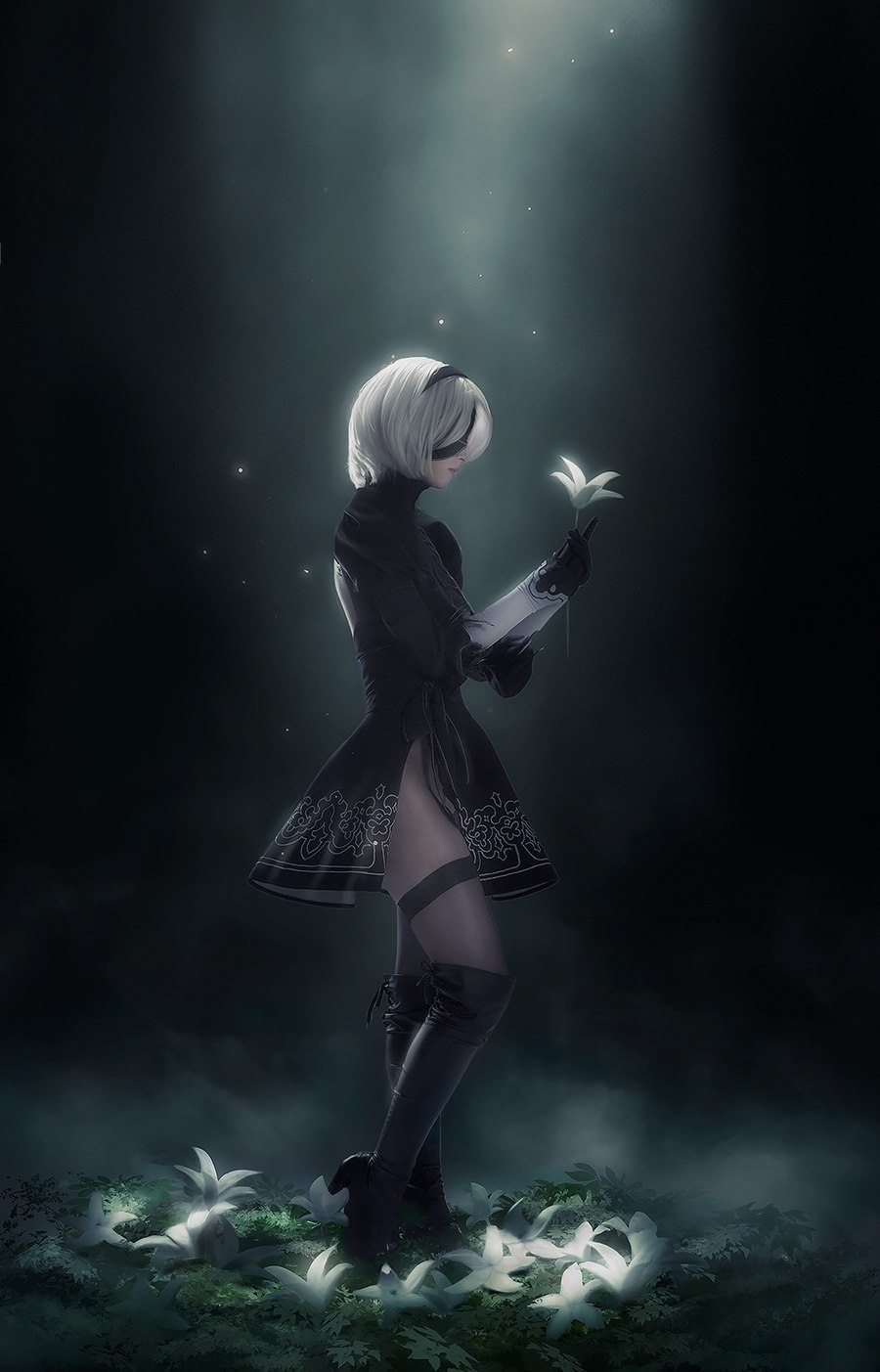 nier__automata___2b_cosplay_teaser_by_disharmonica-dbhm7ul